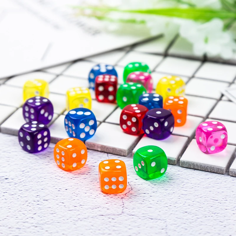 Dados transparentes redondeados para juegos y fiestas infantiles - imagen 2