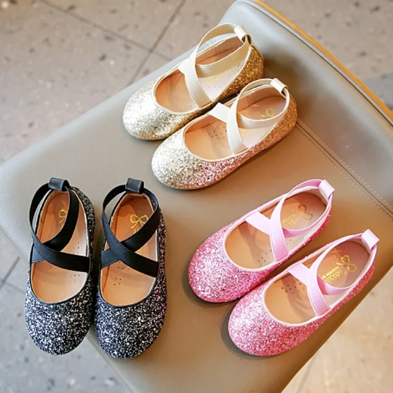 Zapatos Mary Jane de cuero y purpurina para niña - imagen 5