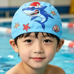 Gorro de baño impermeable con protección auditiva infantil unisex