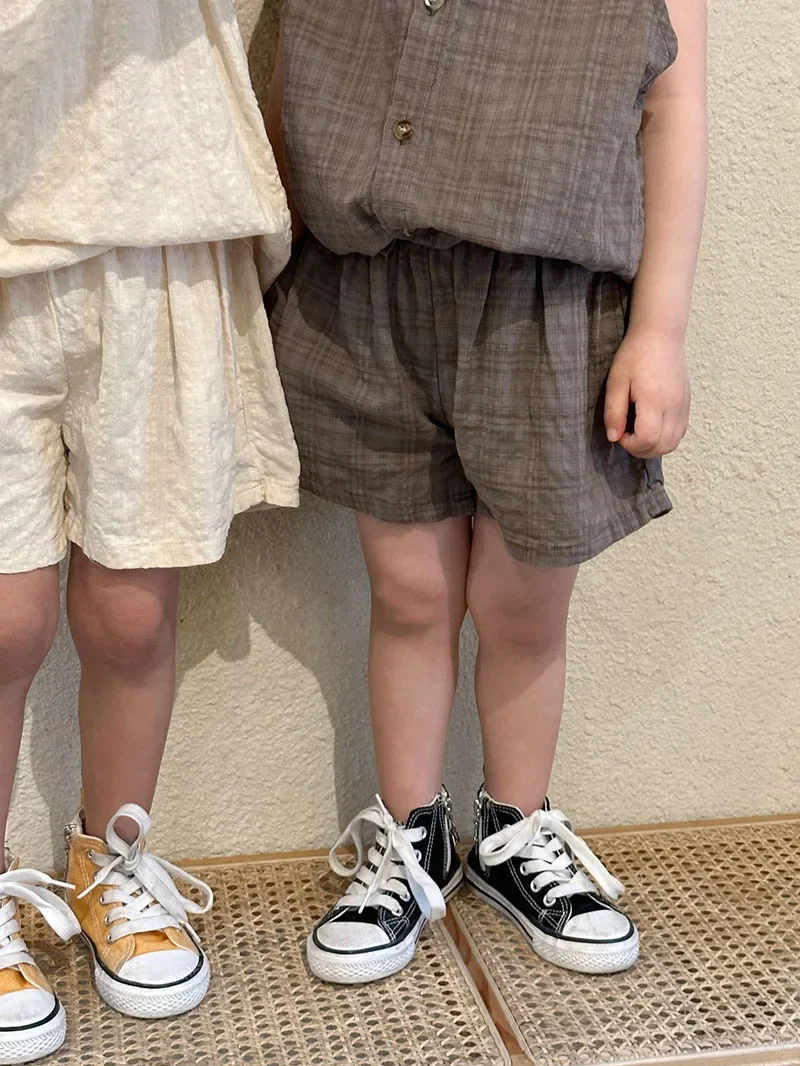 MILANCEL Conjunto infantil verano: chaleco y pantalón corto - imagen 2