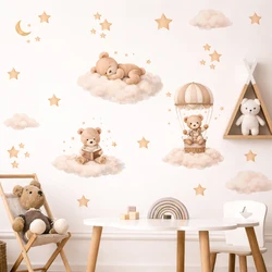 Pegatinas de pared infantiles oso nube estrella autoadhesivas