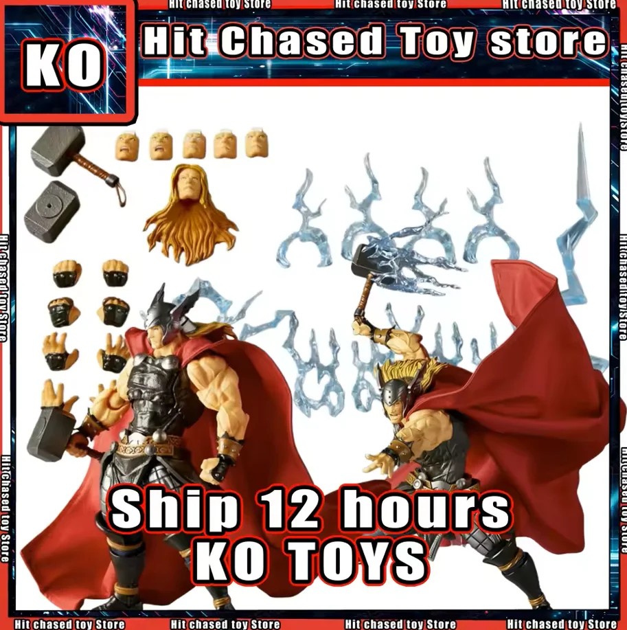 Revoltech Thor articulado, figura de acción Marvel Avengers - imagen 5