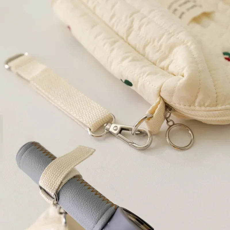 Bolsa de pañales bordada con cremallera para paseo - imagen 3