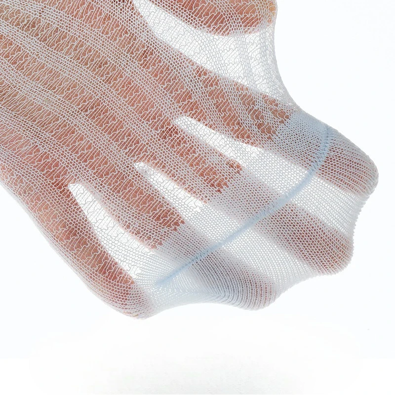 Calcetines largos de algodón con lazo para bebés, malla de verano - imagen 4