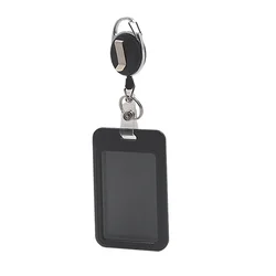 Portaetiquetas escolar retráctil con mosquetón infantil