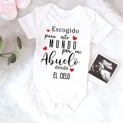 Mono manga corta para bebé – Estampado Mi Abuelo del Cielo