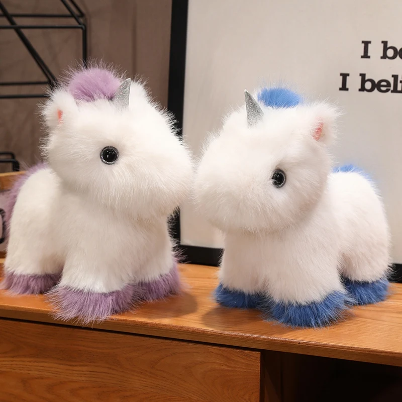 Peluche de unicornio esponjoso y suave, regalo de cumpleaños - imagen 5