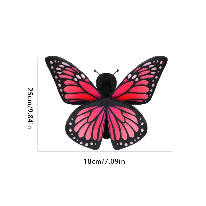 Peluche de insectos realista surtido: mariposa, hormiga y abeja