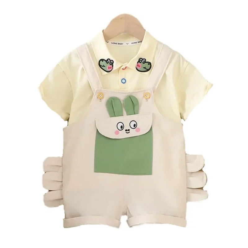 Conjunto de bebé de verano con camiseta y pantalón corto - imagen 5