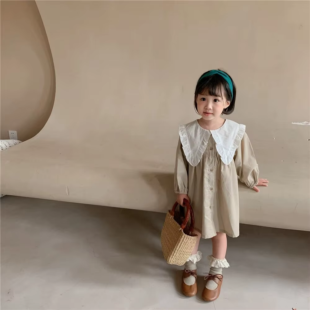 Vestido verano niña lino algodón estilo Princesa - imagen 4