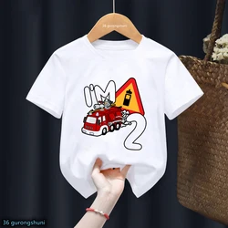Camiseta bombero infantil – Regalo cumpleaños niños y niñas