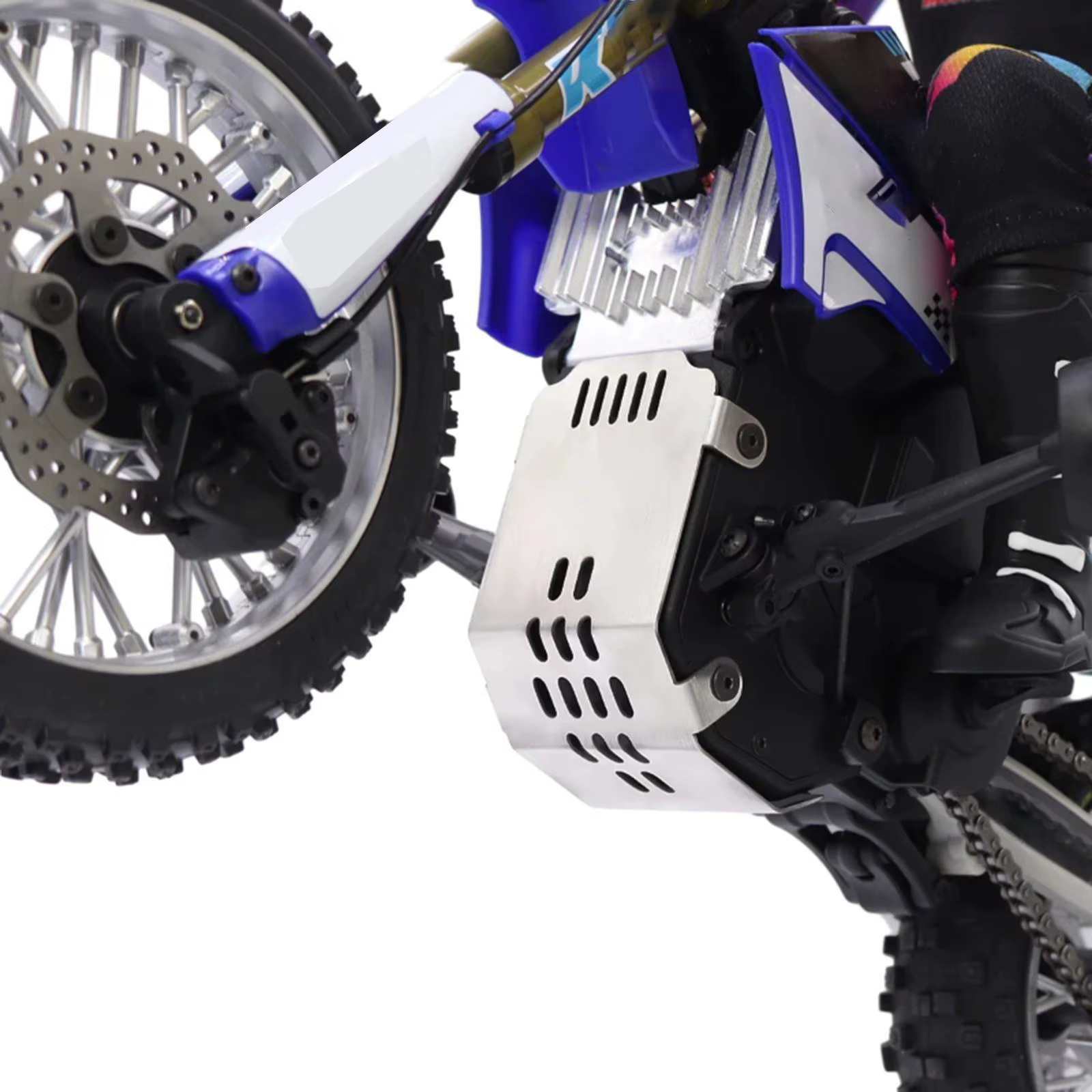 Losi Promoto-mx protección inferior de acero para moto RC - imagen 5