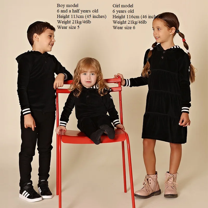 AA Conjunto capucha de terciopelo para bebé - ropa infantil coordinada - imagen 2