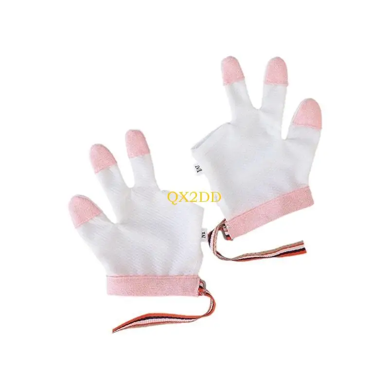 QX2D Guantes protectores antiarañazos para bebé – Suave algodón - imagen 2