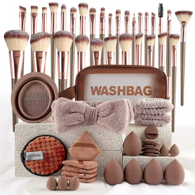 Kit de maquillaje infantil completo para cara - Esponjas y brochas