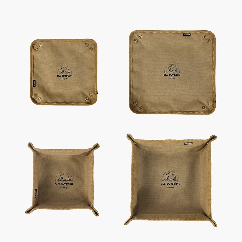 Caja de almacenamiento plegable para camping, portátil y cuadrada - imagen 2