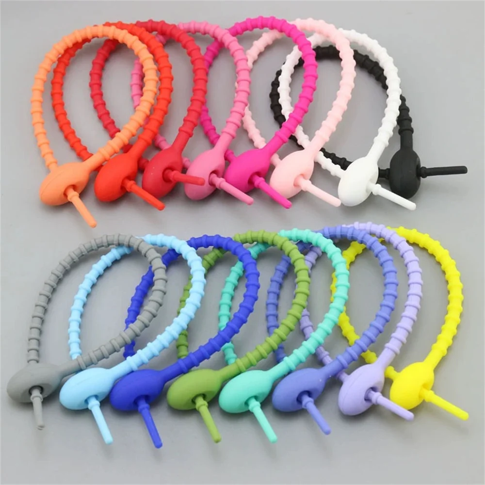 Vvocci lazos de silicona reutilizables para organizar cables - imagen 3
