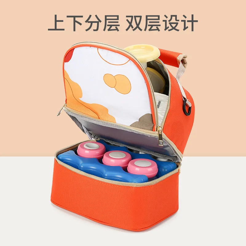 Bolsa térmica de bebé grande para picnic de viaje, mamá - imagen 3