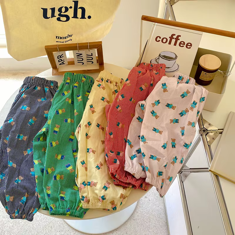 Pantalones niña algodón estampado osoMILANCEL – Pantalones estampado oso para niña - imagen 3