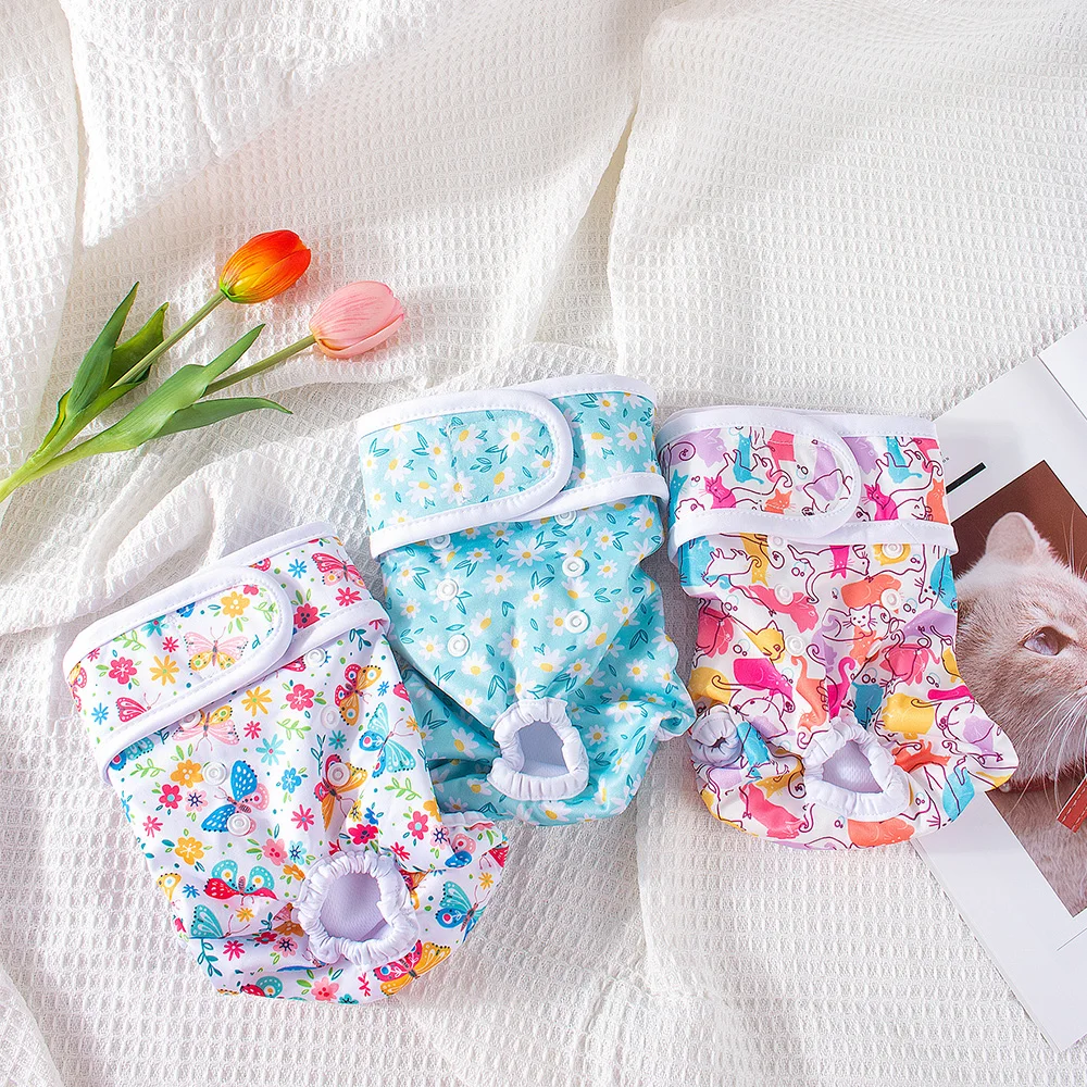 Pañales reutilizables para perros hembras impermeables y transpirables - imagen 3