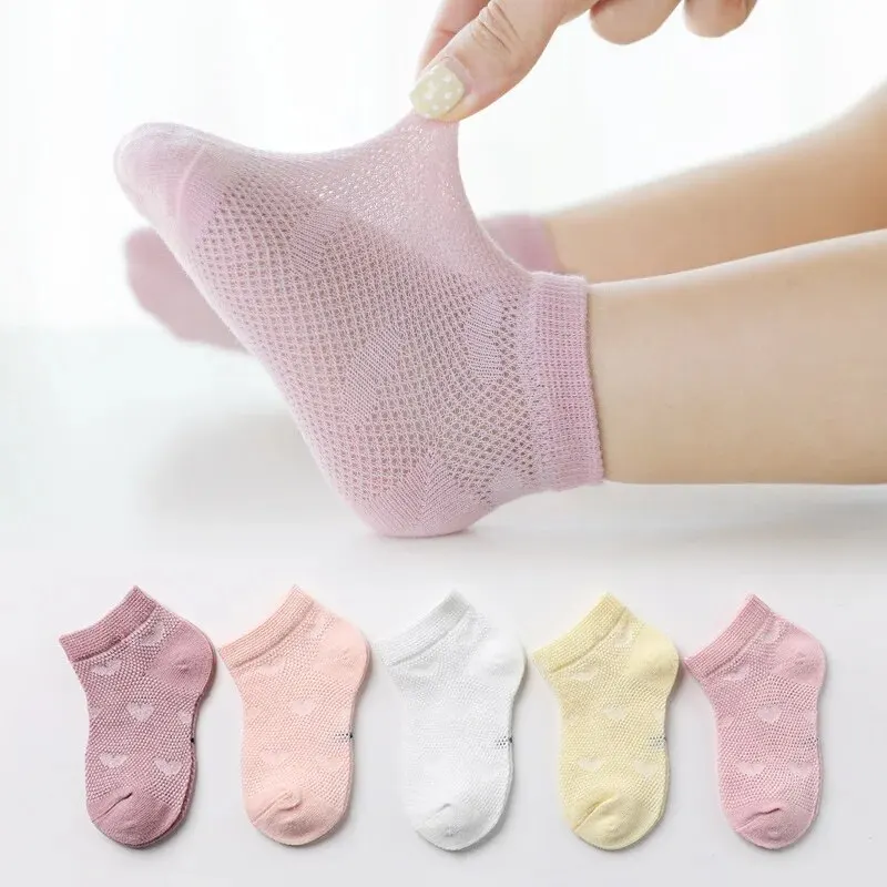 Calcetines infantiles de verano de algodón finos y transpirables - imagen 2