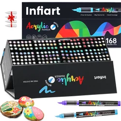 Marcadores de pintura acrílica punta pincel suave triangular para niños