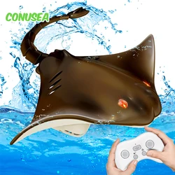 Barco radiocontrol Manta Ray acuático recargable para piscina y lago