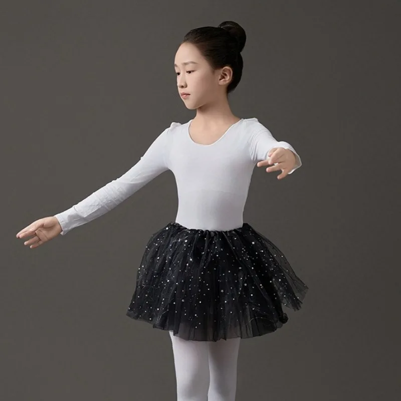Falda tutú de lentejuelas para niñas – Ballet escénico hinchado