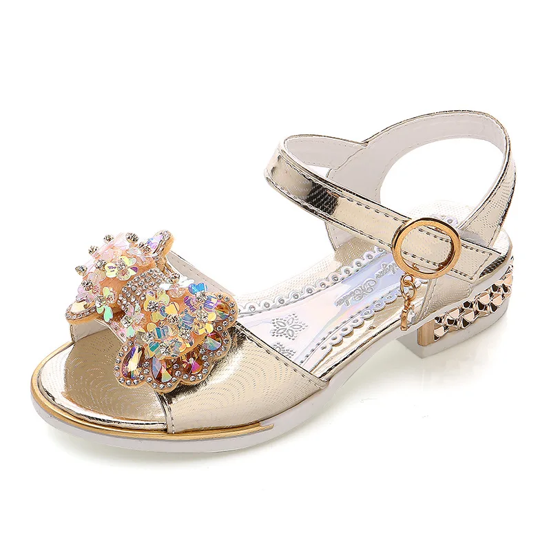 Sandalias de verano para niño con lazo diamante antideslizante - imagen 4