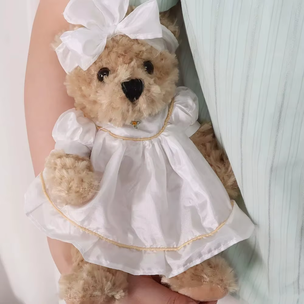 Osito de peluche suave con pijama infantil para abrazar - imagen 5