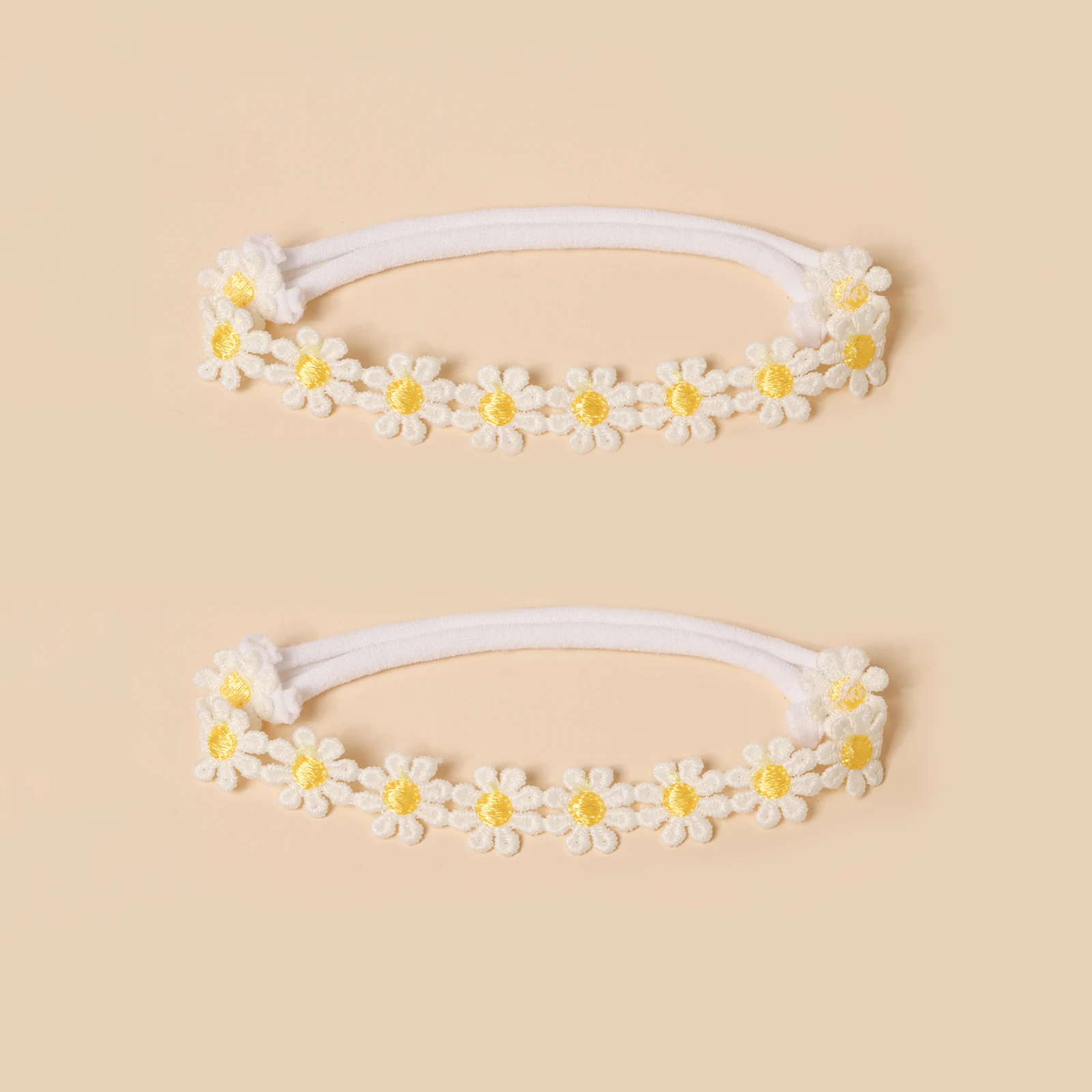Diadema de flores para bebé