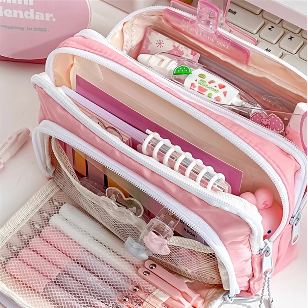 Estuche escolar Kawaii para niños - Diseño coreano - imagen 2