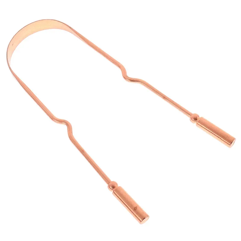 Raspador de lengua en cobre puro para bebés – Higiene oral suave - imagen 2