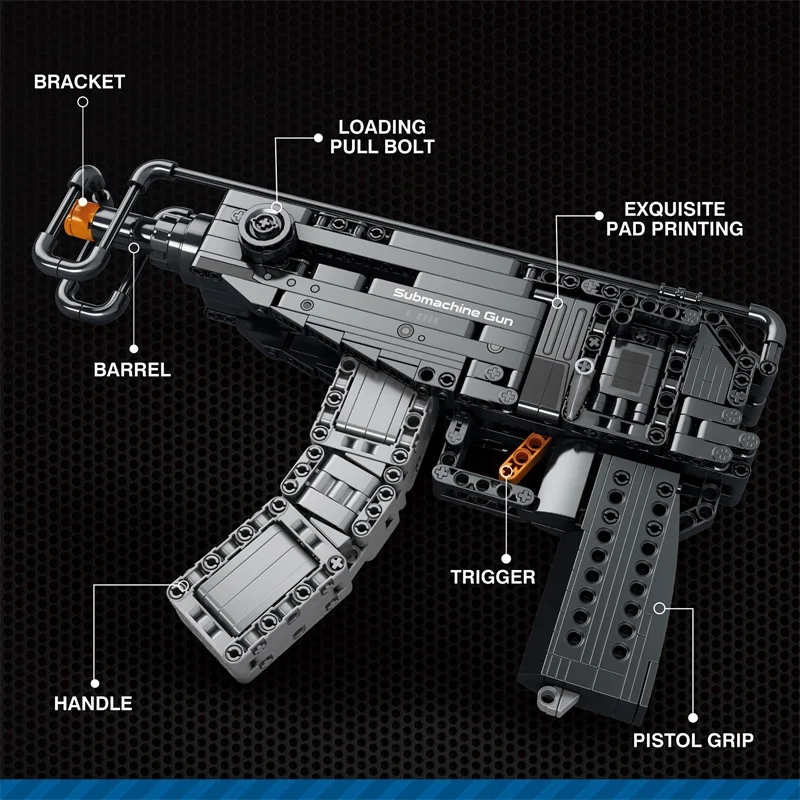 Bloques de construcción pistola escorpión MOC para niños - imagen 5