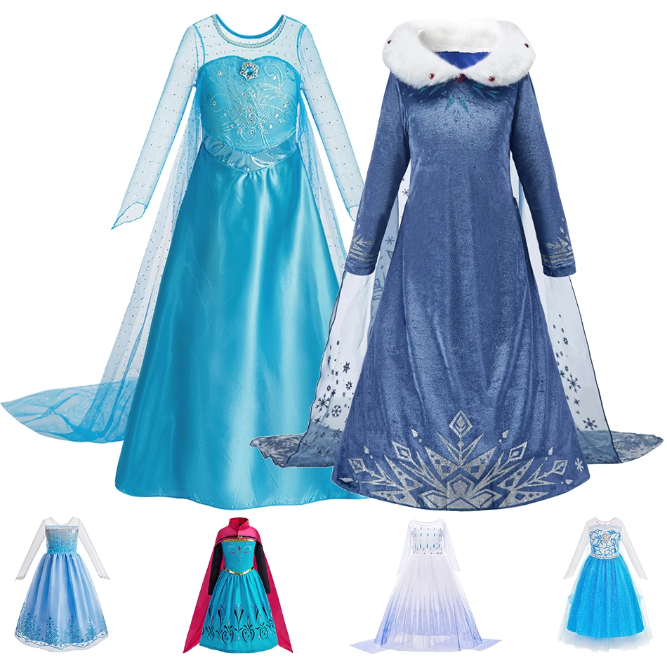 Vestido de princesa para niña con capa de fantasía - imagen 5