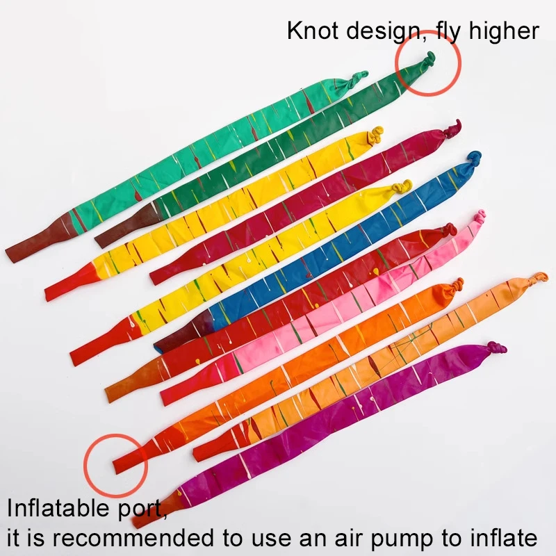 Globos largos de látex con sonido para decoración de cumpleaños - imagen 3
