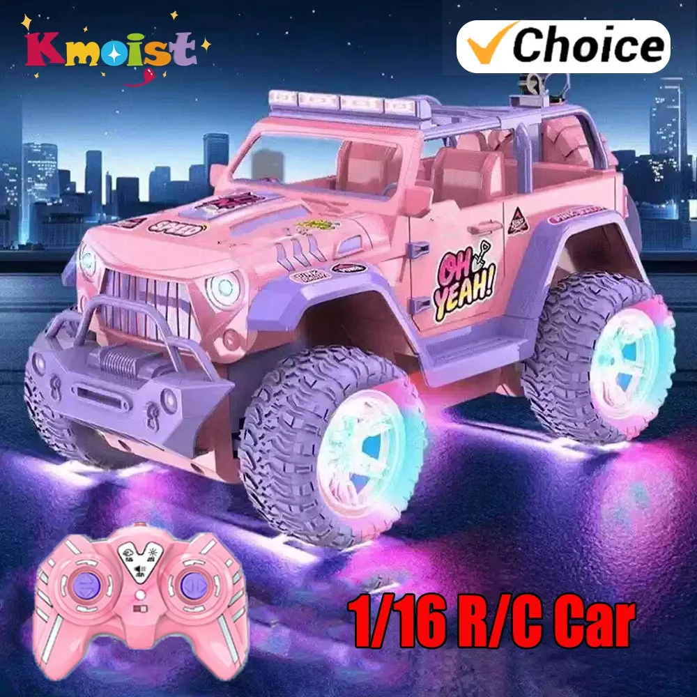 Coche teledirigido todoterreno con luces y pulverización para niños - imagen 5