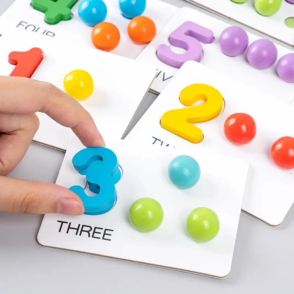 Juguete Montessori de clasificación con cuentas y sensor de colores - imagen 2