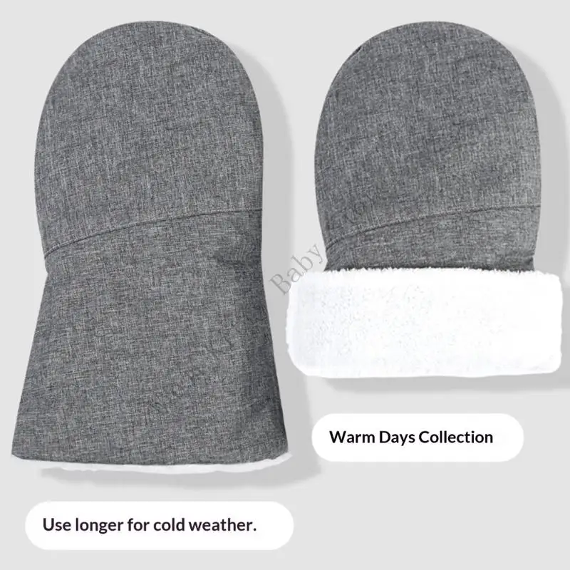 Manguito térmico para cochecito con forro polar antiviento - imagen 3