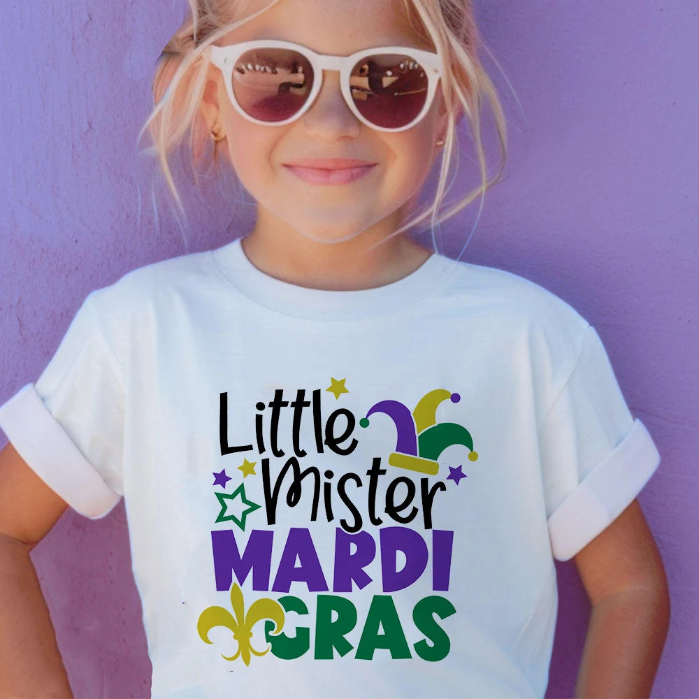 Little Miss Camisa Mardi Gras niña – Algodón Nueva Orleans Carnaval - imagen 5