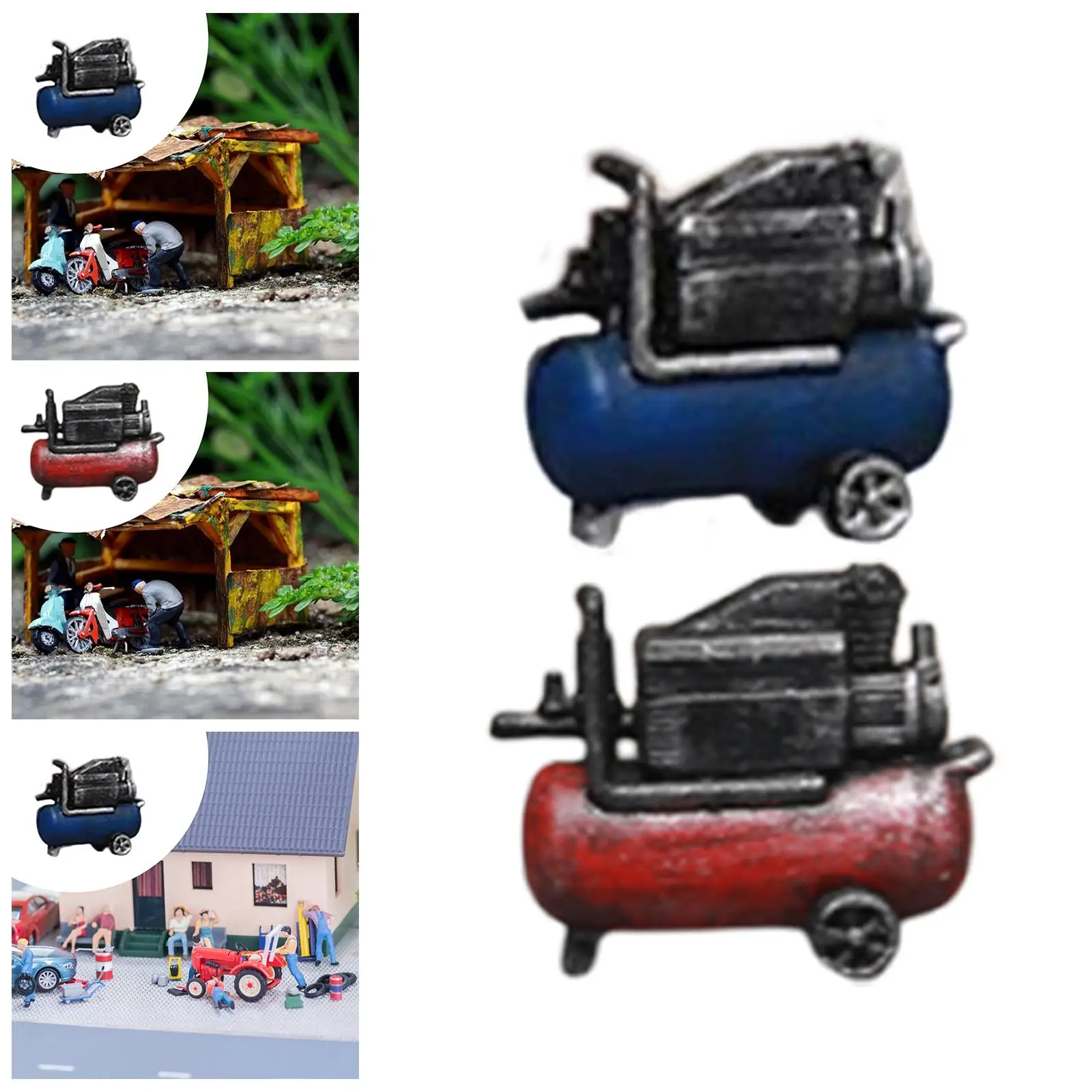 Miniatura de gasolinera para dioramas, adorno creativo compacto - imagen 5