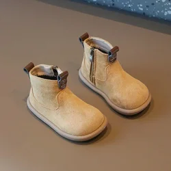 Botines antideslizantes de gamuza tipo Oxford para bebés y niños