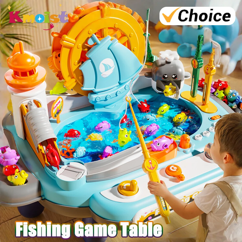 Mesa de pesca educativa interactiva para niños hazlo tú mismo
