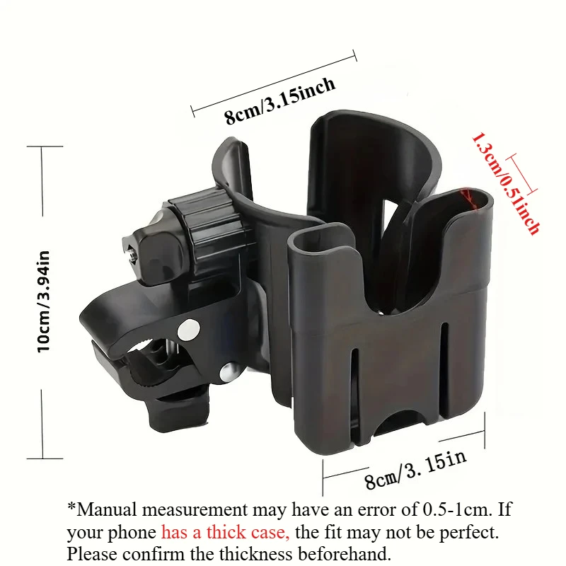 Portavasos para cochecito de bebé con soporte móvil universal - imagen 2