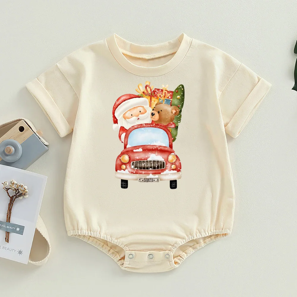 Imagen del conjunto completo: mono y gorro de Papá Noel