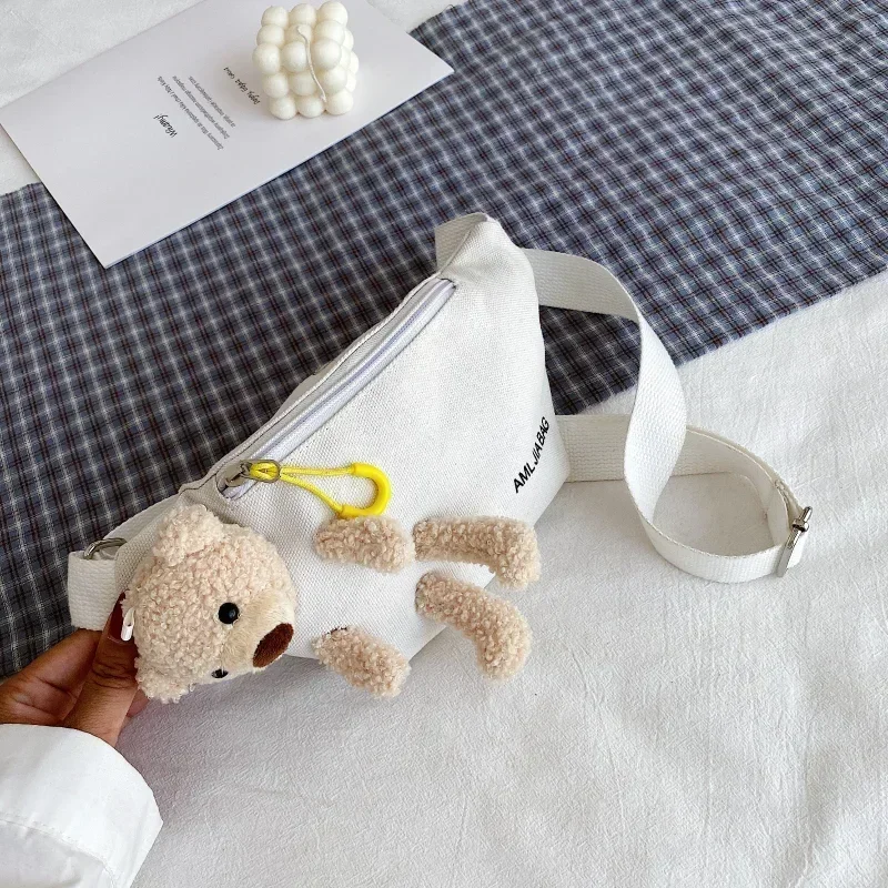 Riñonera de lona infantil – Estampado oso cruzado - imagen 5