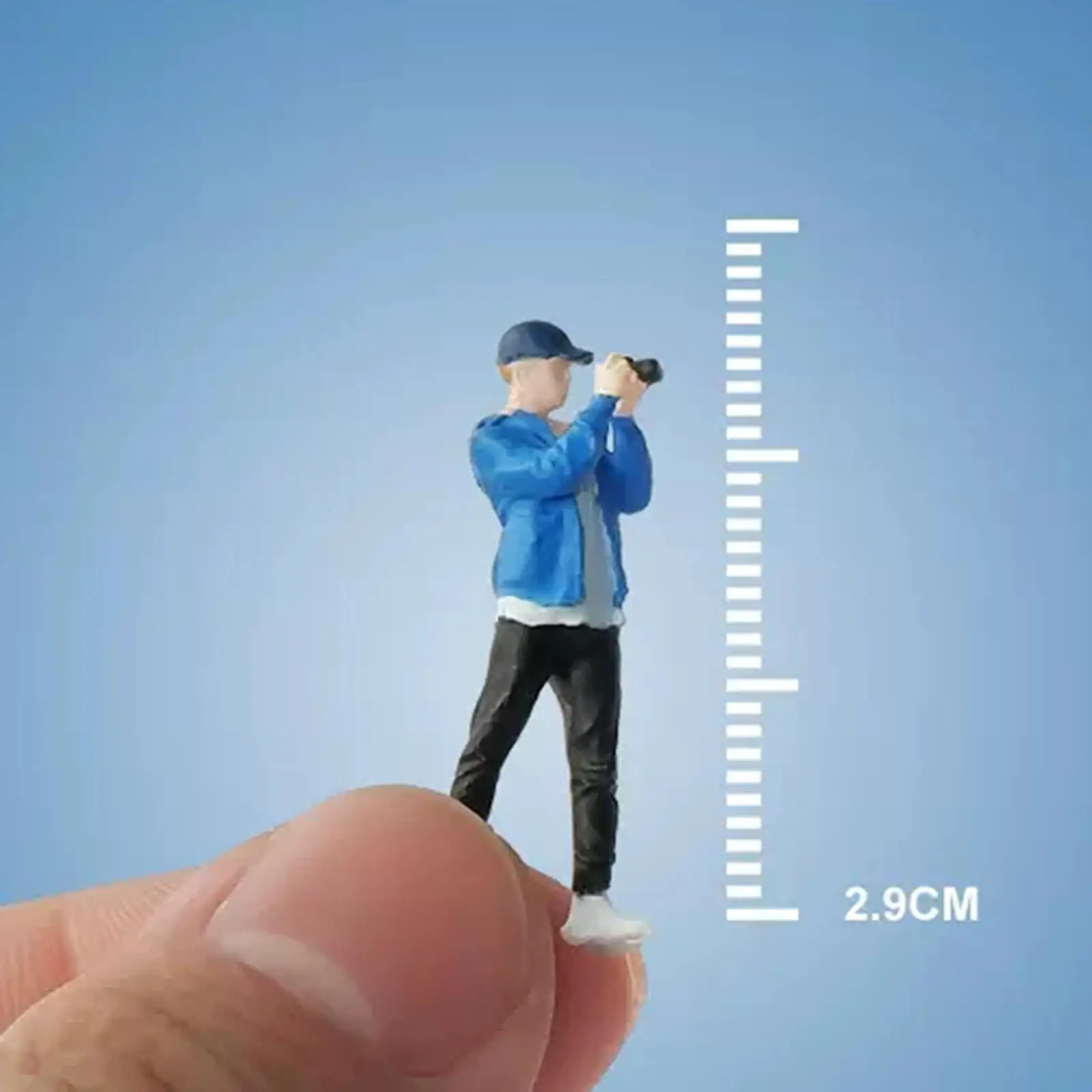 Figuras en miniatura pintadas a mano para dioramas infantiles