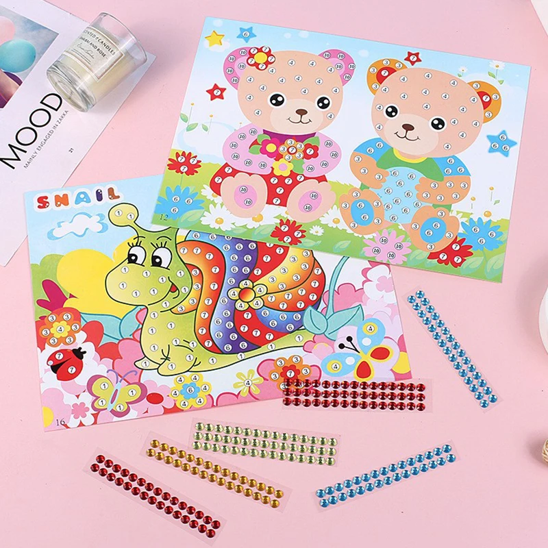 Pegatinas de diamantes animales de dibujos animados para manualidades - imagen 2
