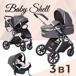 Cochecito de bebé 3 en 1 – Ligero, plegable y multifuncional