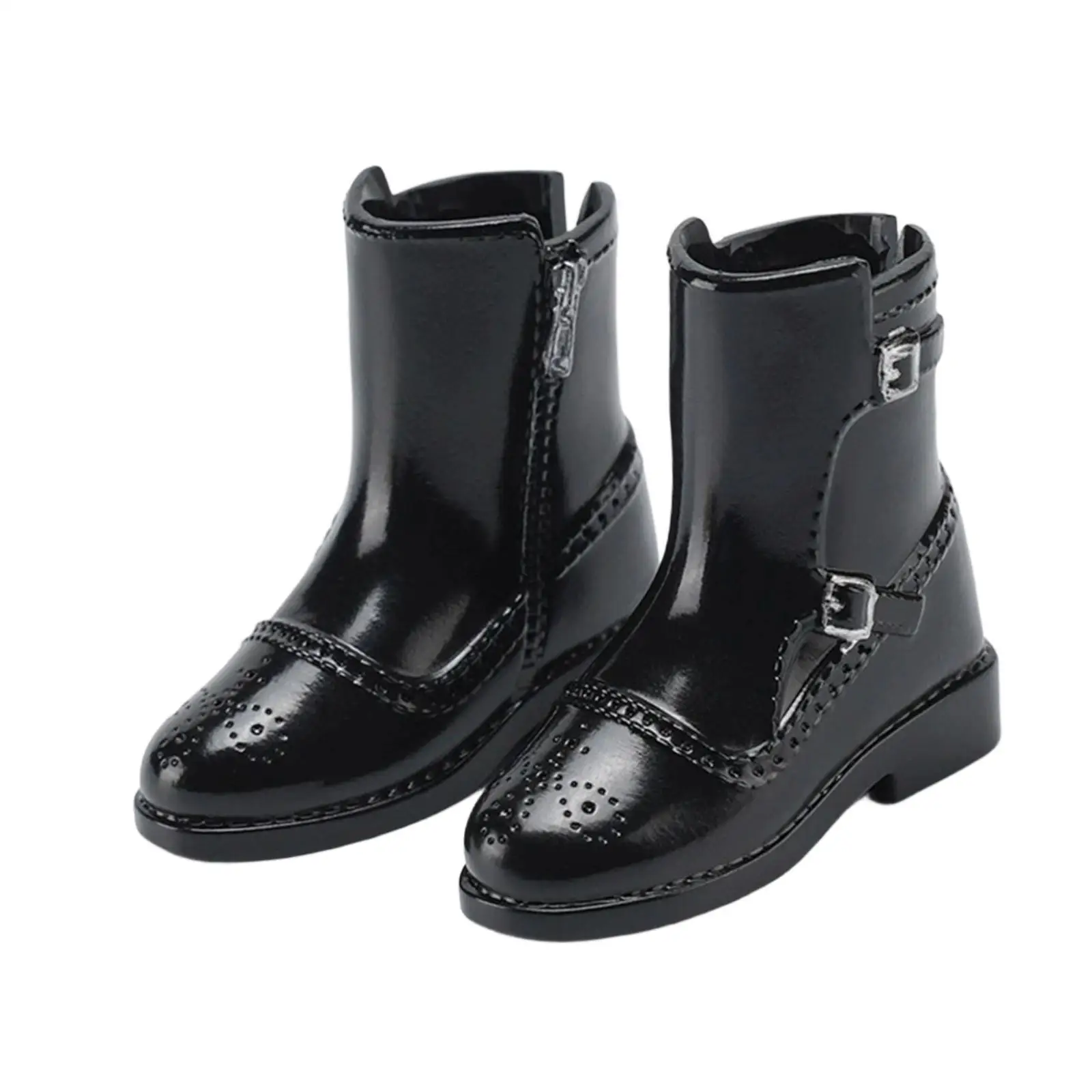 Botas miniatura para muñecas estilo formal de tubo corto